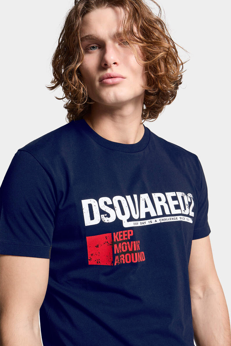 T-shirt Dsquared2 Keep Moving Around coupe Cool