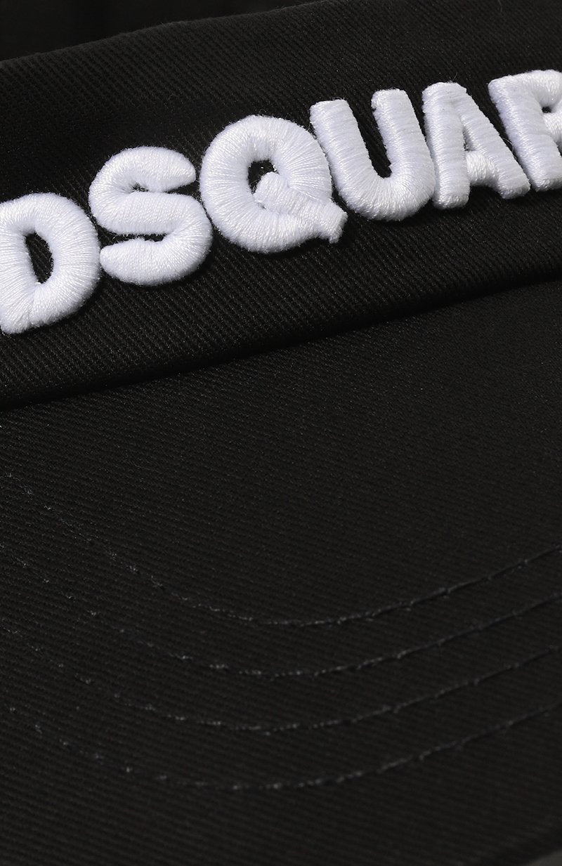 Embroidered-logo cotton visor