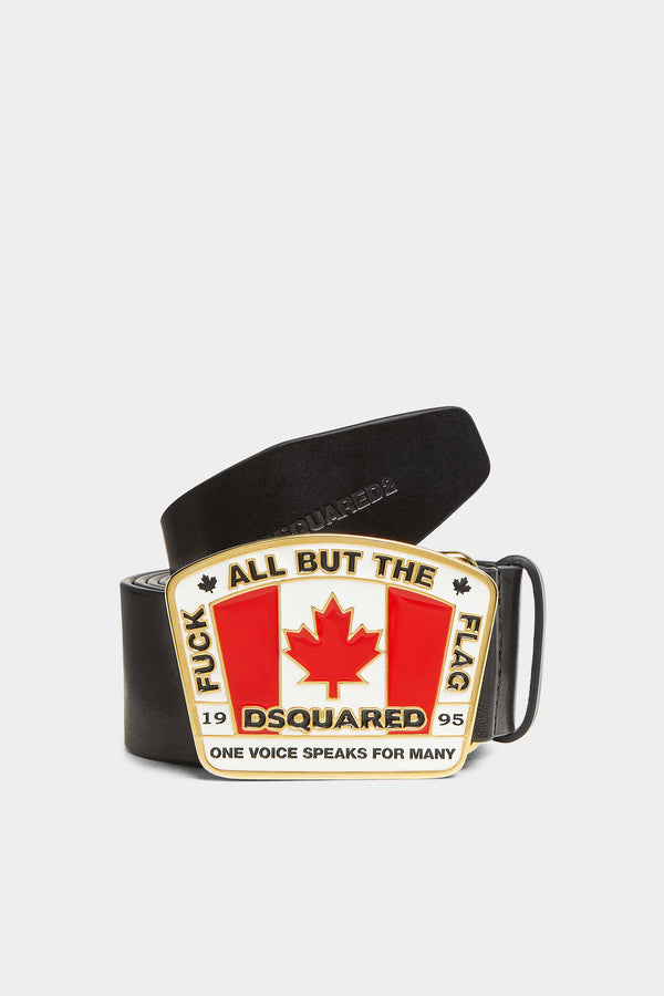 Canadian Flag Plaque Belt