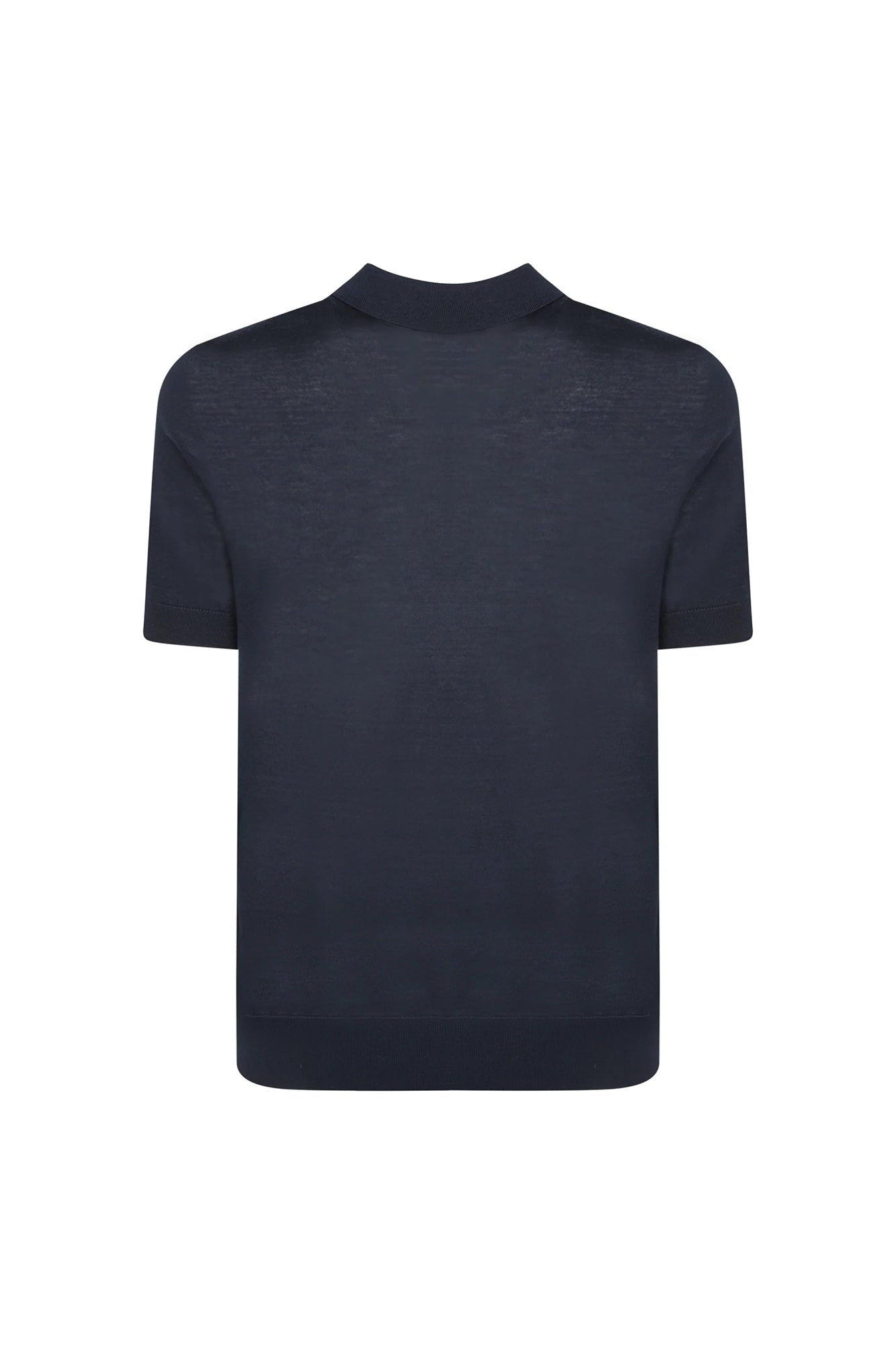 Polo en coton bleu