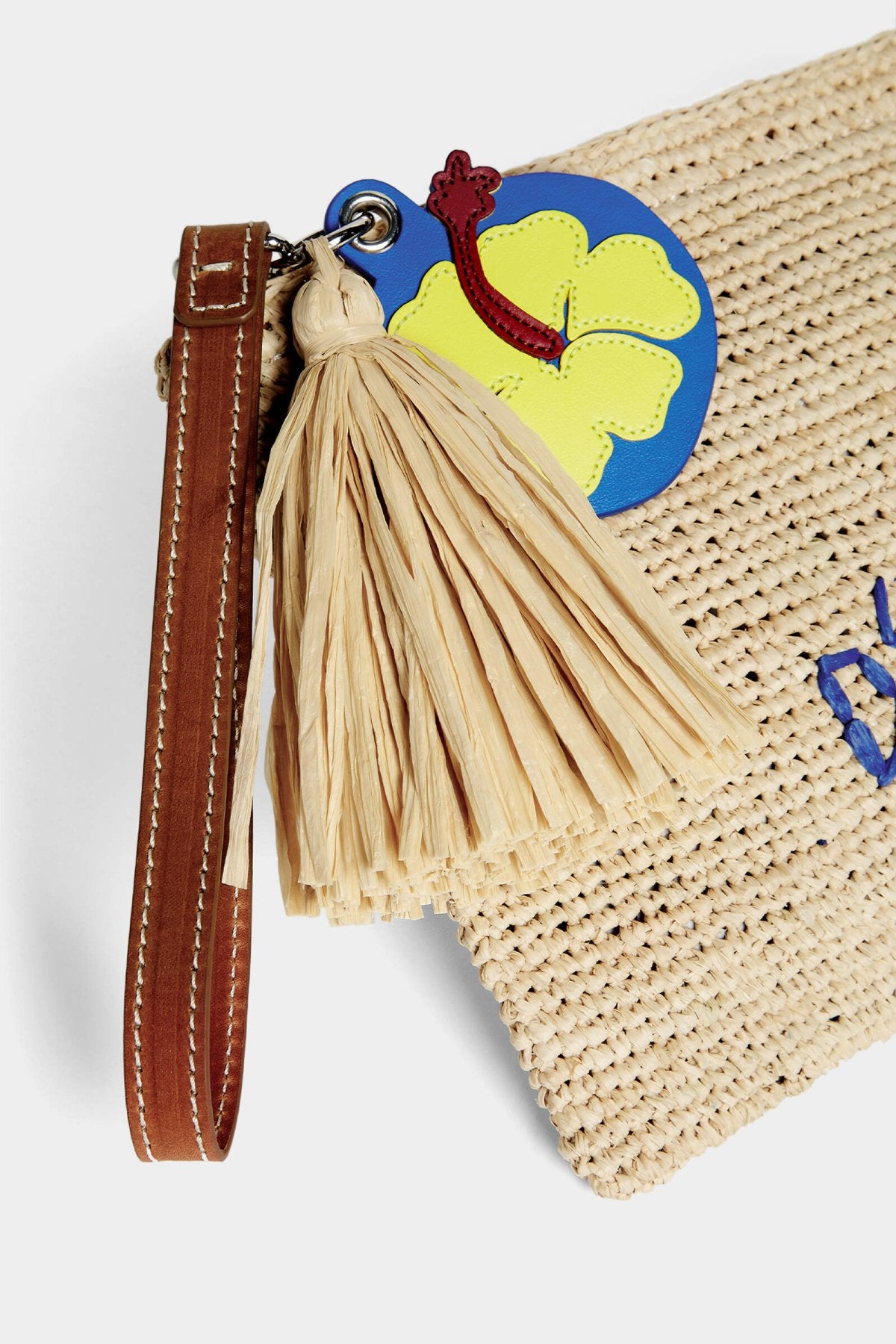 Summer Lovers Raffia Pouch
