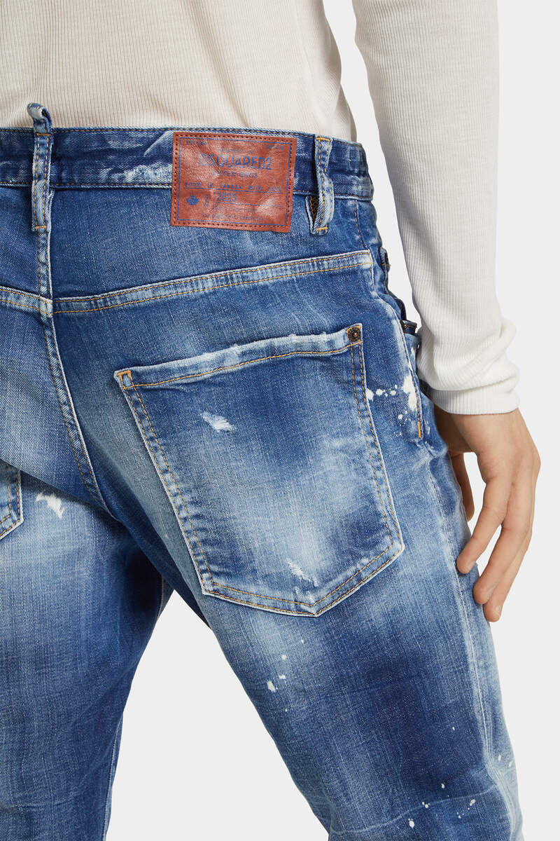 Medium Spots Wash Skater Jeans