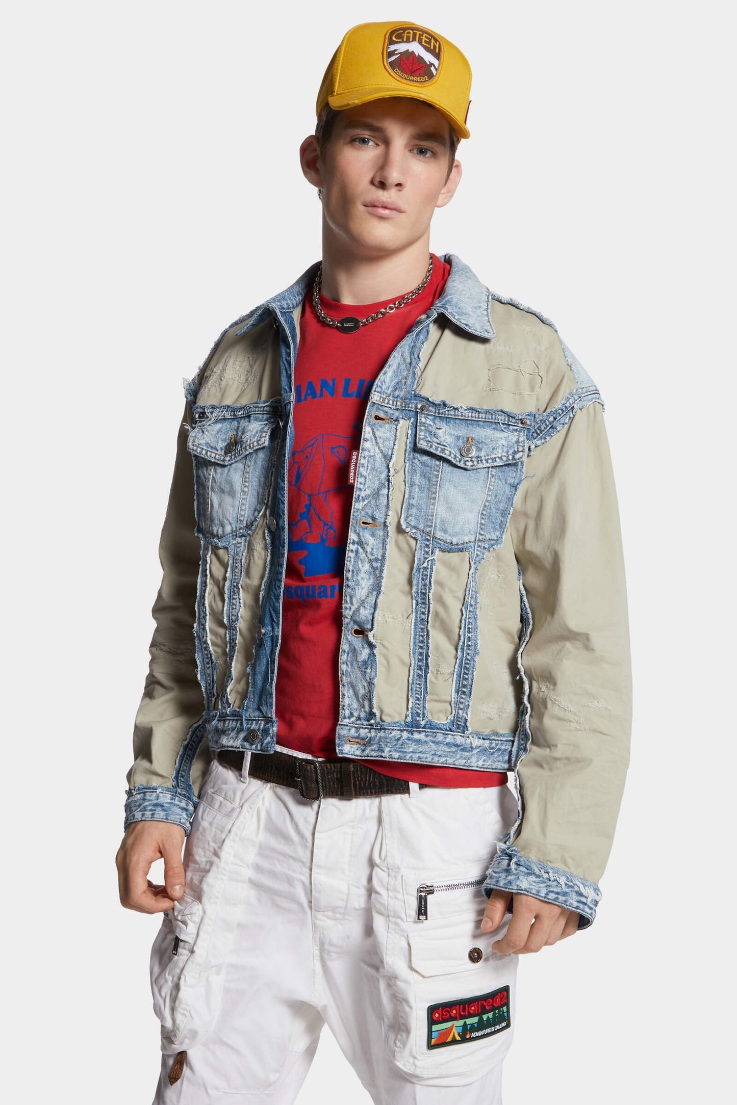 Super Ripped Mixed Jacket