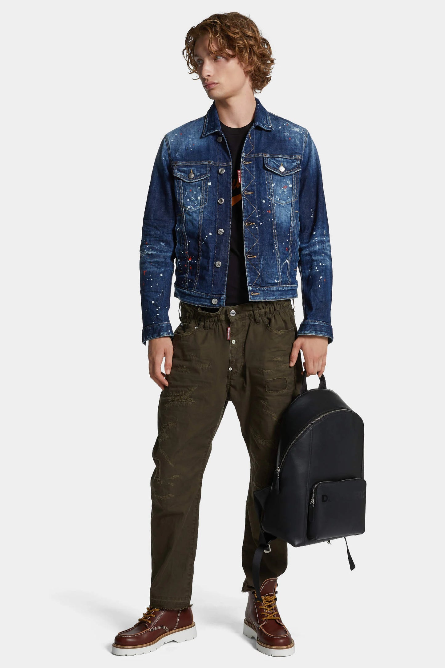 Veste trucker Dan Fit délavage moyen