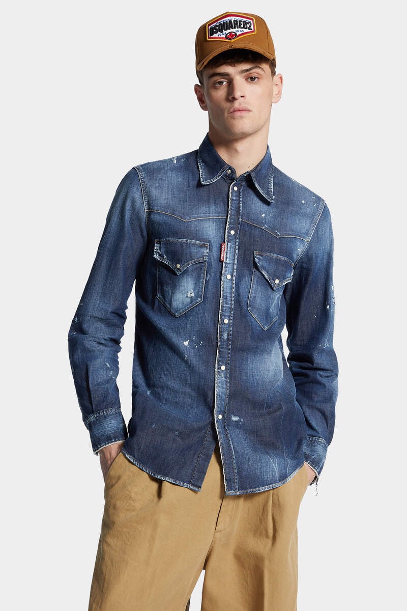 13万円 DSQUARED2 FASHION WESTERN SHIRT 50 Fashion Western Shirt – DSQUARED2