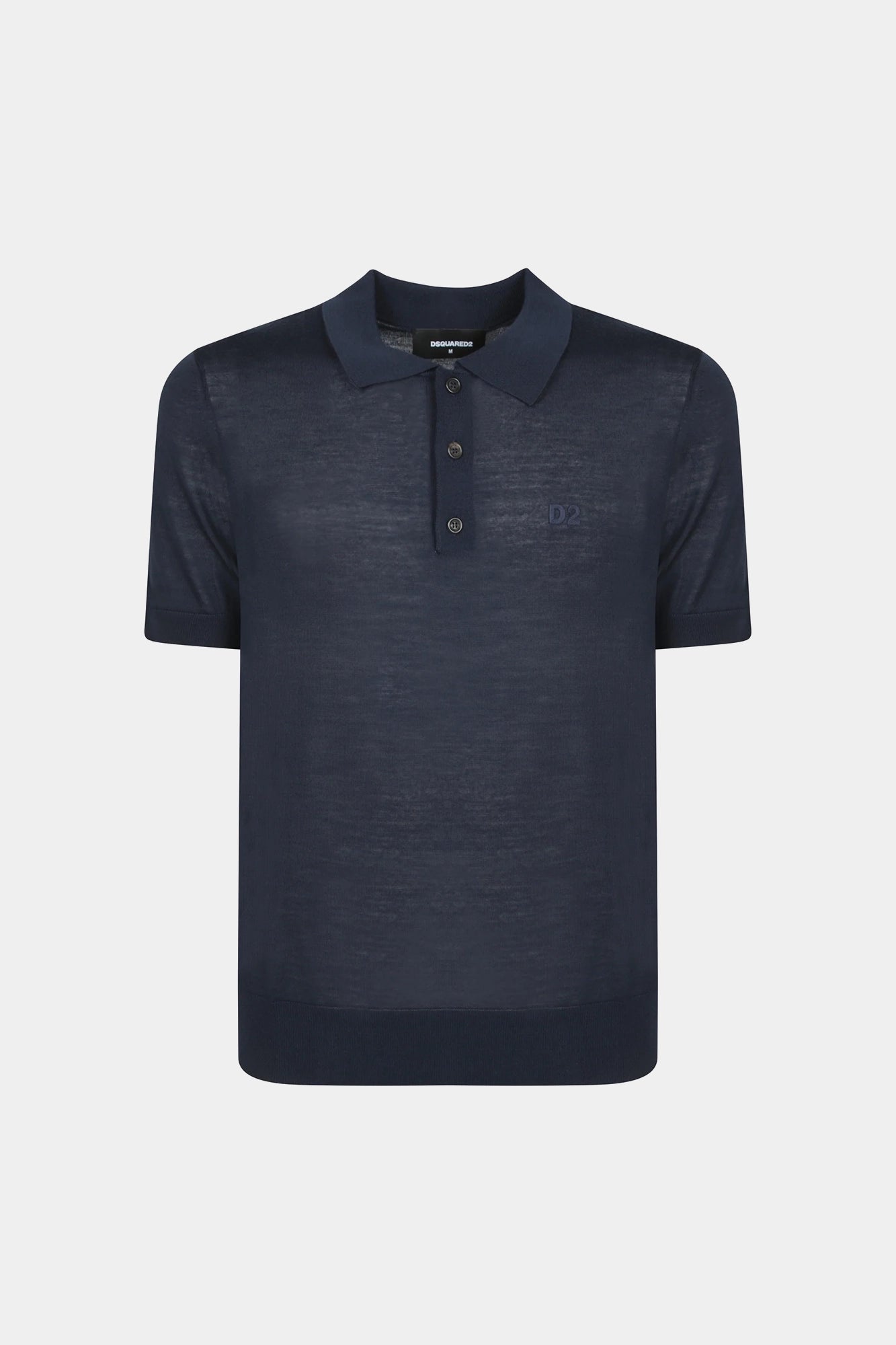 Polo en coton bleu